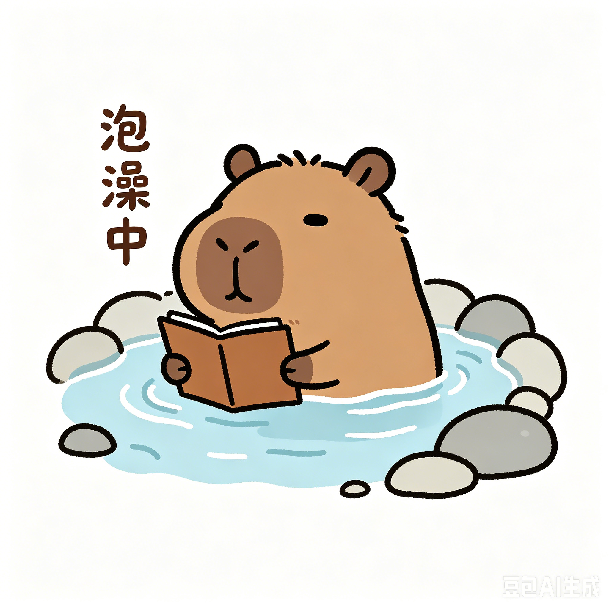 小己泡澡中